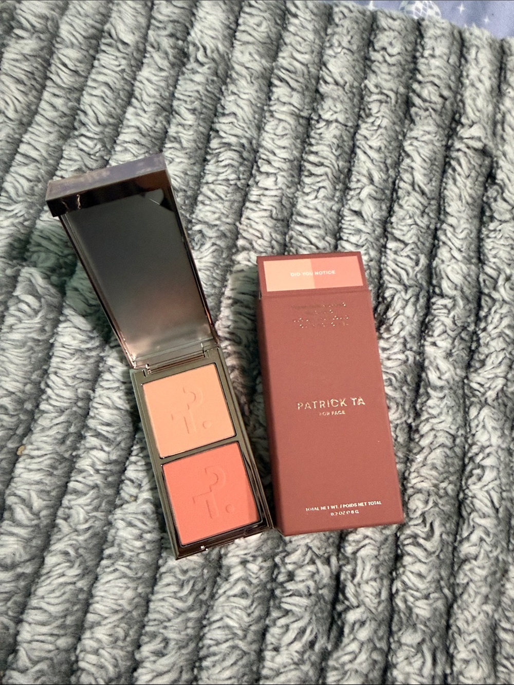 Patrick Ta Blush Duo — Soft Peach & Warm Coral “Did you Notice?”